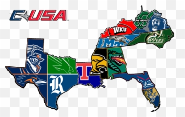 2015 Cusa Media Guide - Conference Usa Map Emoji,:thegoldeneagle: Emoticon