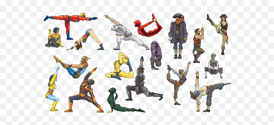 Strike A Superhero Pose - Superhero Yoga Poses Emoji,Gutterball Emoticon