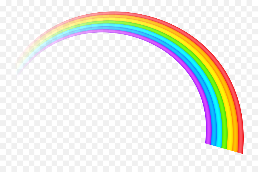 Rainbow Clipart Clip Art - Public Domain Rainbow Free Emoji,Arco Íris De Emojis