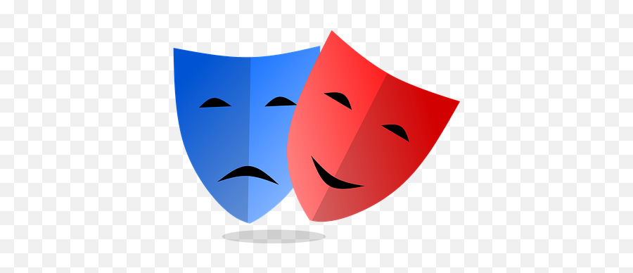 Autism And Emotions - Mask Theatre Cartoon Png Emoji,Identifying Emotions With Real Faces