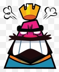 Clash Clashroyale Royale King Sticker Emoji,Angry Grrr Emoticon