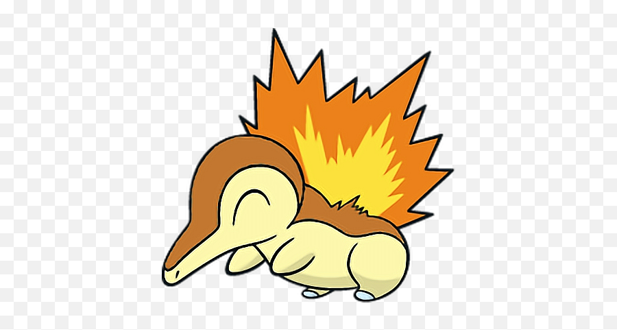 Pokemon Cyndaquil Shiny Sticker - Cyndaquil Png Emoji,Cyndaquil Emojis