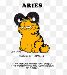 Aries - Garfield Aries Emoji,Aries Emotions