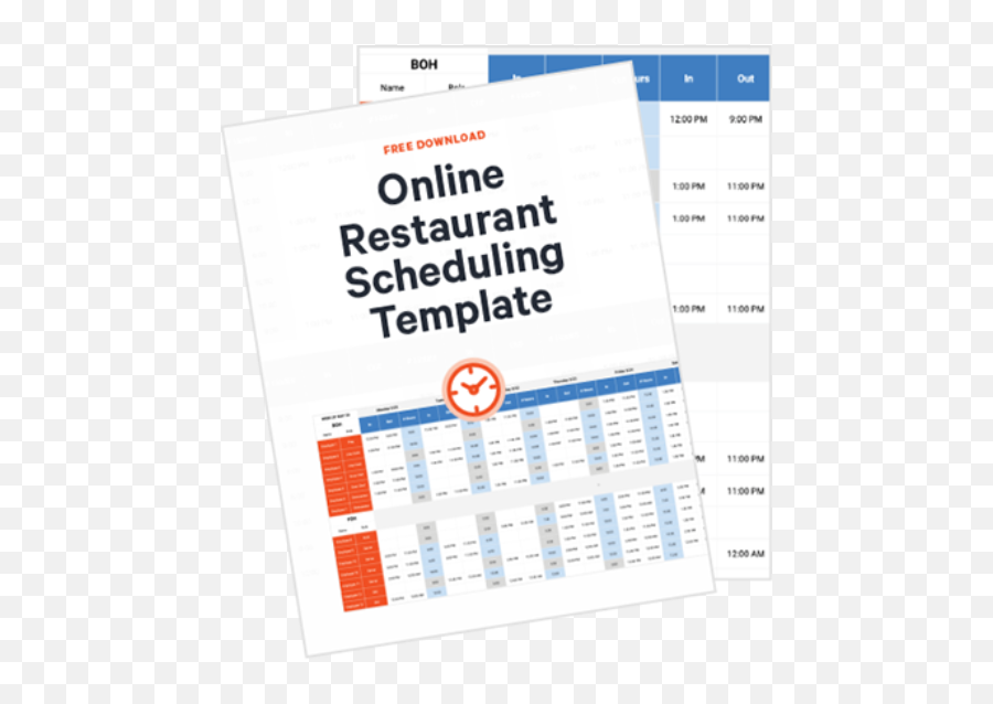 Restaurant Scheduling Template Toast Pos - Dot Emoji,Froala No Emoji One