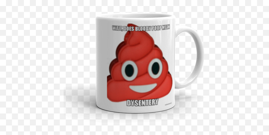 Wait Does Bloody Poop Mean Dysentery - Red Poop Emoji,Mean Mug Emoticon