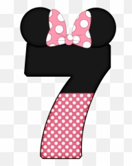 Minnie Mouse Background Polka Dots Png - Minnie Mouse Number 7 Png Emoji,Emojis Para Colorear E Imprimir