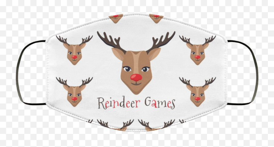 Reindeer Emoji For Christmas Face Mask - Qfinder Trending Christmas Face Mask Reindeer,Mask Emoji