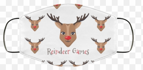 Reindeer Emoji For Christmas Face Mask - Qfinder Trending Christmas Face Mask Reindeer,Mask Emoji