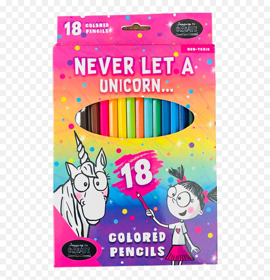 Colored Pencils Unicorn - Girly Emoji,What To Put For The Size Of Theunicorn Emoji Trnasparent