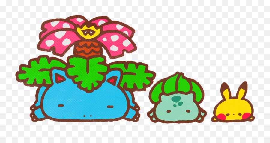 Pikachu Bulbasaur Sticker - Pokemon Yurutto Emoji,Bulbasaur Emoji