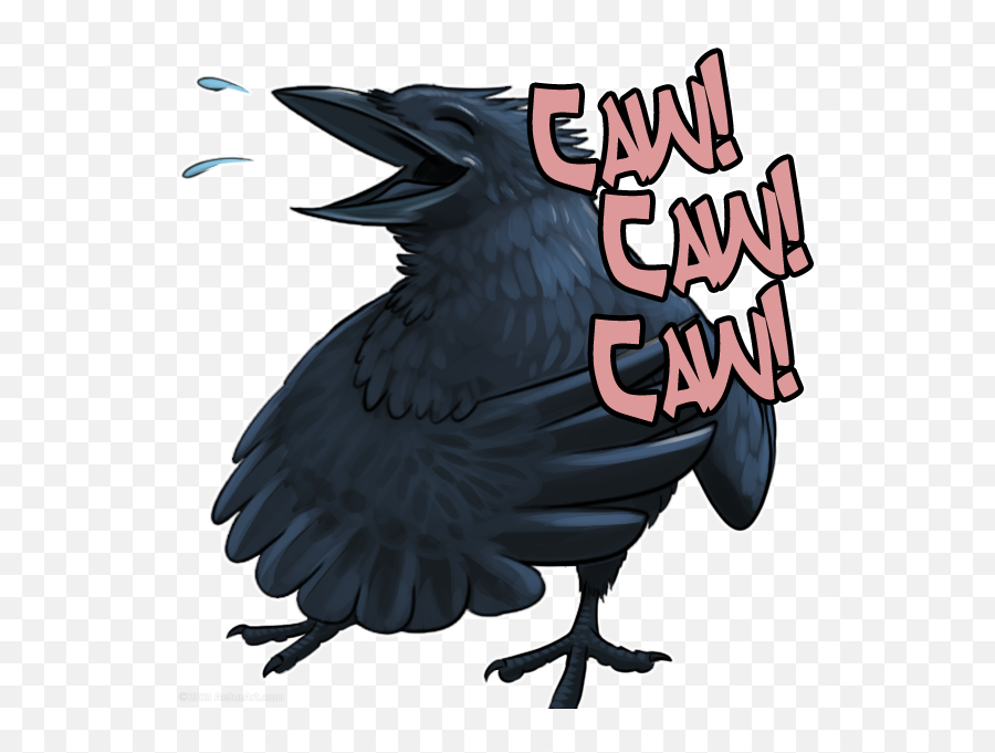 Laughing Crow Sticker - Language Emoji,Heckle And Jeckle Emoticon