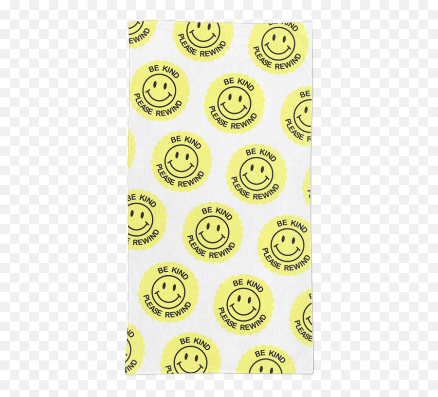 Toalha Be Kind De Nathalia Domineli - Happy Emoji,Obrigada Smile Emoticon