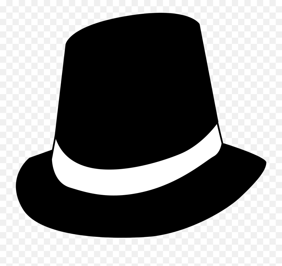Hat Clipart Free Download Transparent Png Creazilla - Sombrero Negro Y Blanco Emoji,Shrugy Emoticon