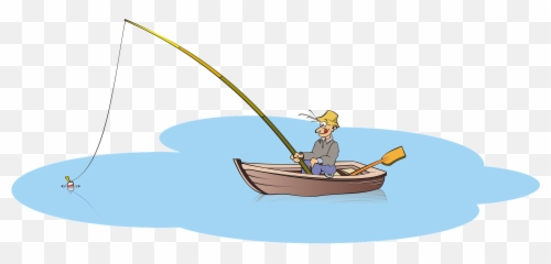 Cartoon Fisherman Clipart - Clipart Transparent Fisherman Emoji,Emoji Of A Man Casting A Line