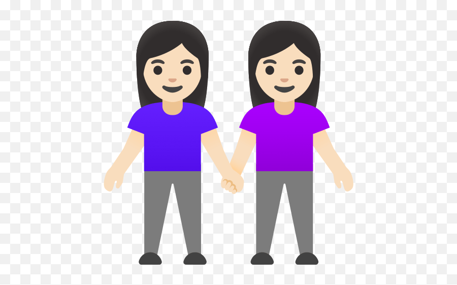 Female Handshakes With Light Skin Tone - Women Holding Hands Emoji,Raindrops Eggplant Emoji