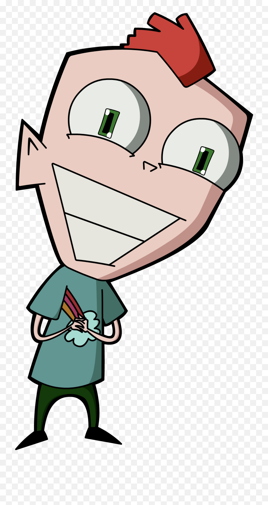 Keef Invader Zim - Fictional Character Emoji,Fanfiction Zim Dib Antenna Emotion