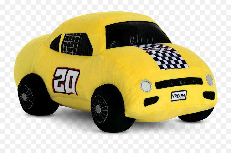 Yellow Race Car Fleece And Metallic Pillow - Classic Car Emoji,Captainsparklez Vroom Vroom Emoticon