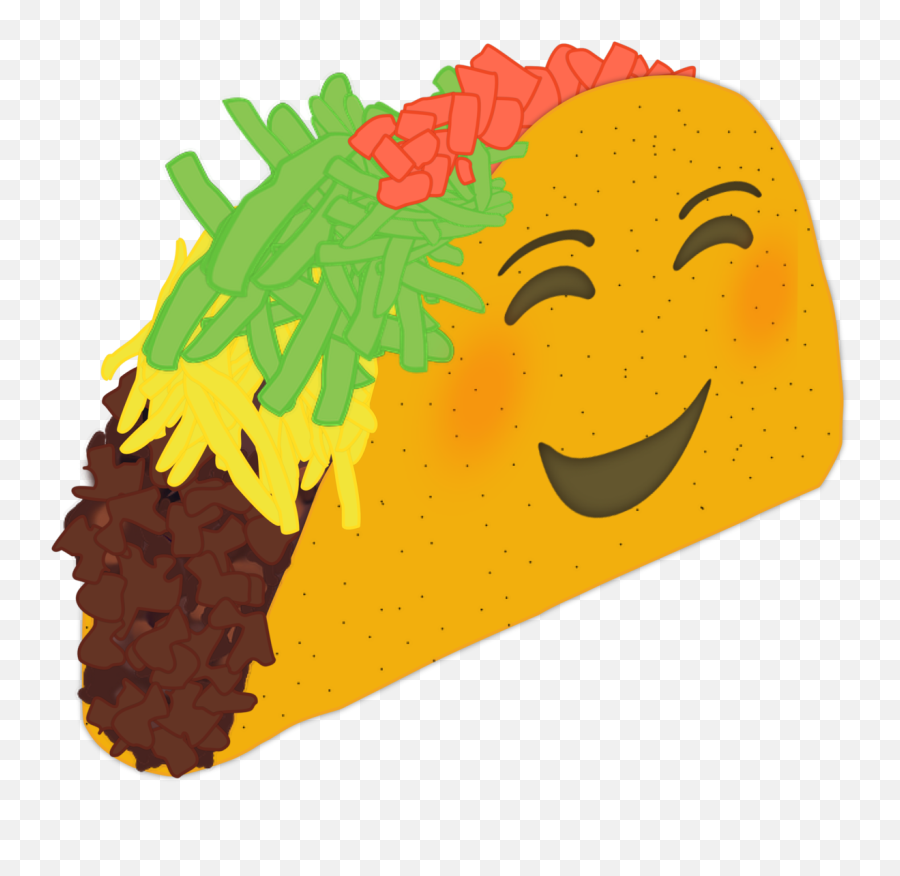 Texas Emojis - Happy Taco Transparent,Texas Emoji