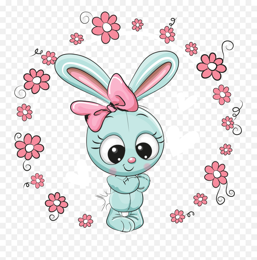 Rabbit Cartoon Wallpaper 1 - Cute Wallpapers For Girls Emoji,Anime Rabbit Emojis