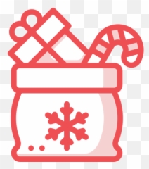 Christmas Gift Icon Of Colored Outline Style - Available In Svg Christmas Gift Outline Png Emoji,Emoji Gift Bag