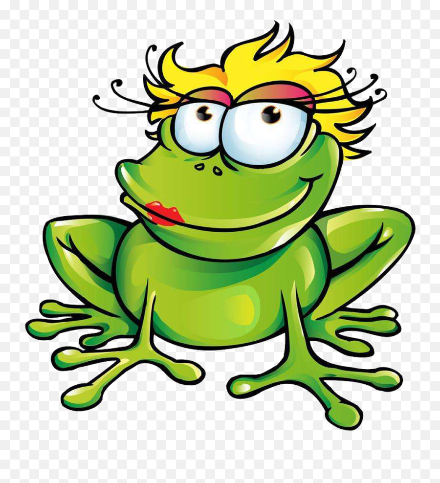 Clip Art Library Stock The Frog Prince Clip - Girl Cartoon Cartoon Girl Frog Emoji,Animated Frog Emoticons