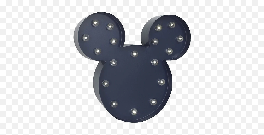 Disney Mickey Mouse Light - Up Wall Art Emoji,Mickey Mouse Ears Emoticon Facebook