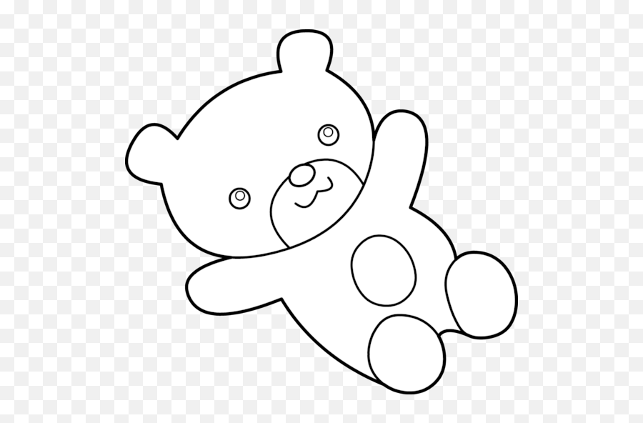 Teddy Bear Pic Black And White Teddy - Teddy Bear Clipart For Coloring Emoji,Bear Black And White Emoji