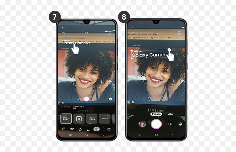 Galaxy A70 - Cómo Agregar Stickers A Las Fotografías Emoji,Emoji De Camara