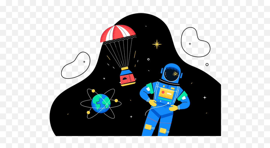 Premium Astronaut In Spacesuit With Jetpack Takes Off Into Emoji,Astraonaut Emoji