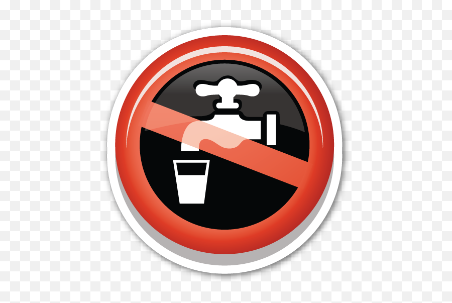 No Water Emoji Transparent Png Image - No Tap Water Emoji,Water Emoji Png