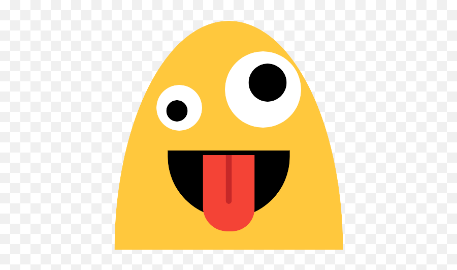 Grinning Face With One Large And One - Crazy Emoji Gif,Emoticons Do Face Codigos