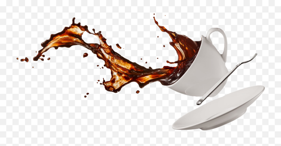 Spilled Tea Spilldrink Sticker By Madison Gillam - Transparent Coffee Cup Spill Png Emoji,Caffeine Emoji