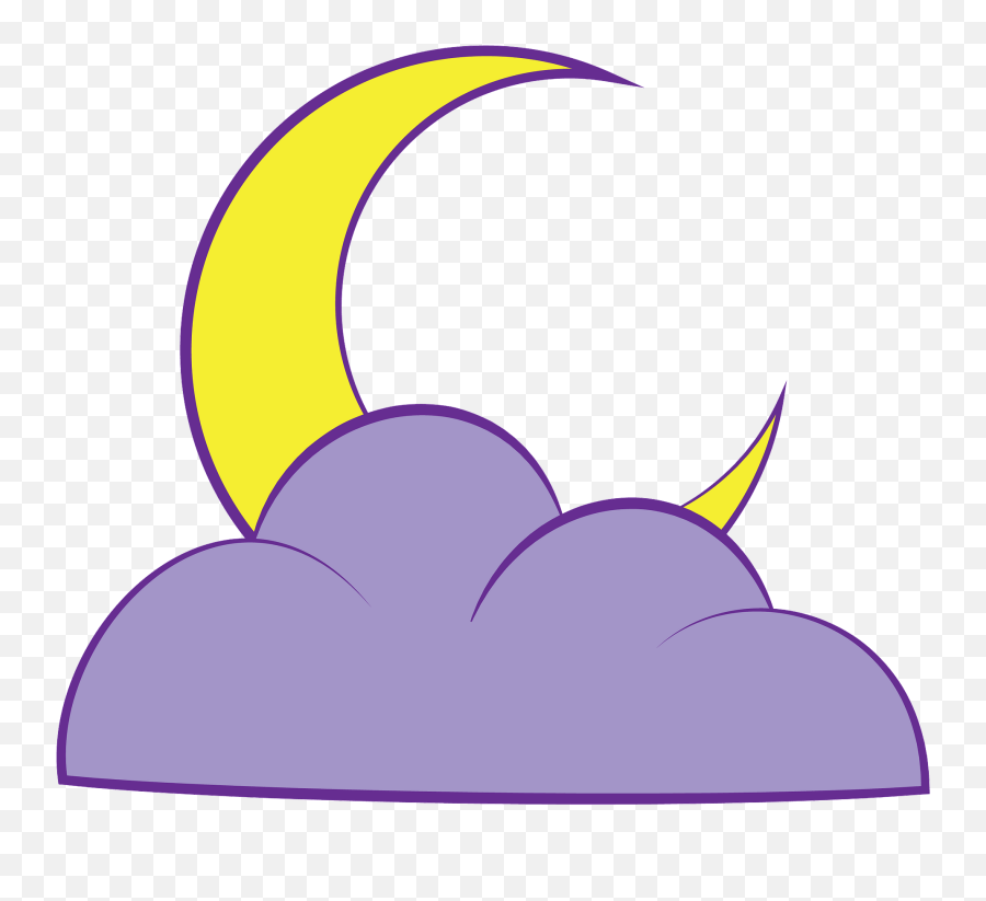 Crescent Moon And Cloud Clipart Free Download Transparent - Girly Emoji,Half Star Emoji