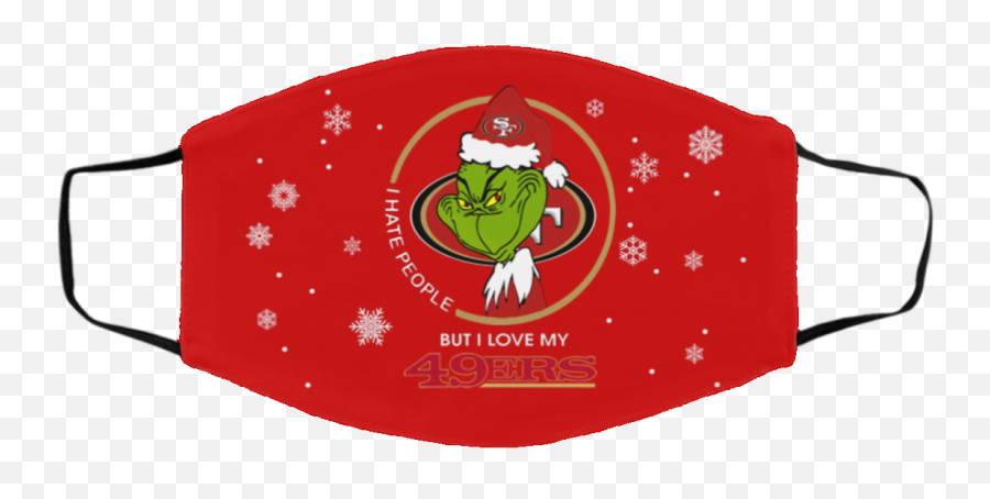 My San Francisco 49ers Grinch Face Mask - Stone Island Face Mask Emoji,San Francisco 49ers Emoji
