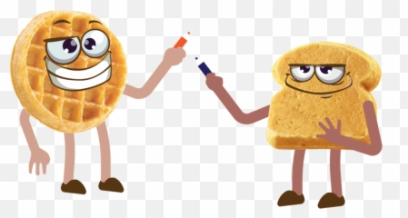 Eggo Bite Sized Stickers - Happy Emoji,High Five Emoticon