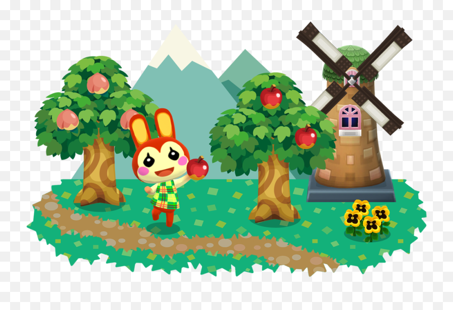 Download Nintendo - Animal Crossing Pocket Camp Gif Png Animal Crossing Emotes Free Emoji,Animal Crossing Flowers Emotion Gif