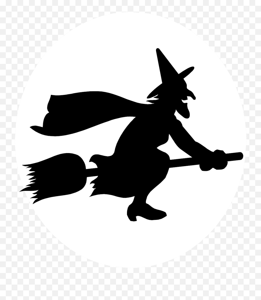 Witch Clipart Broom Witch Broom - Witch Flying On A Broom Emoji,Wicked Witch Of The West Emoticon