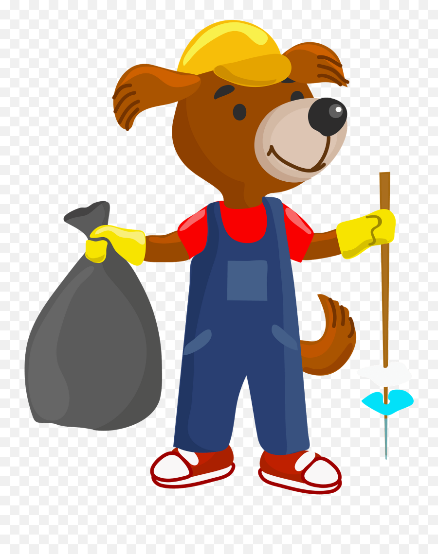 Dog Cleanup The Garbage Clipart Free Download Transparent - Happy Emoji,Garbage Can Emoji