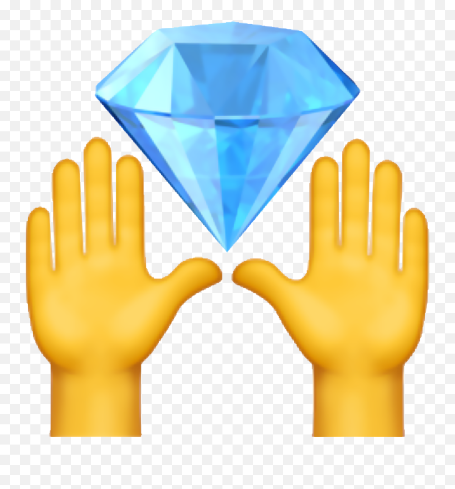 Diamond Hands Diamond Hands Hold - Hands Emoji,Diamond Made Out Of Diamond Emojis