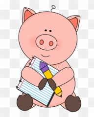 Pig Clipart Images - Clipartsco Cute Animals Writing Clipart Emoji,Pig Kawaii Emoticon