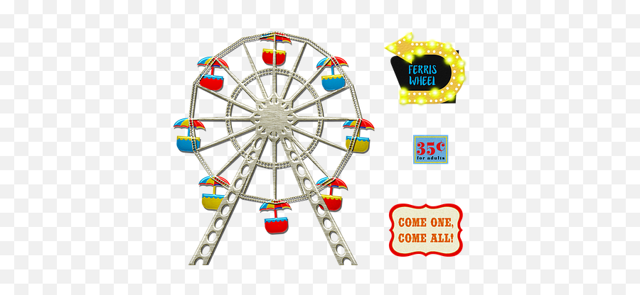 Free Image On Pixabay - Circus Clown Strongman Face In Dot Emoji,Ferris Wheel Emoji