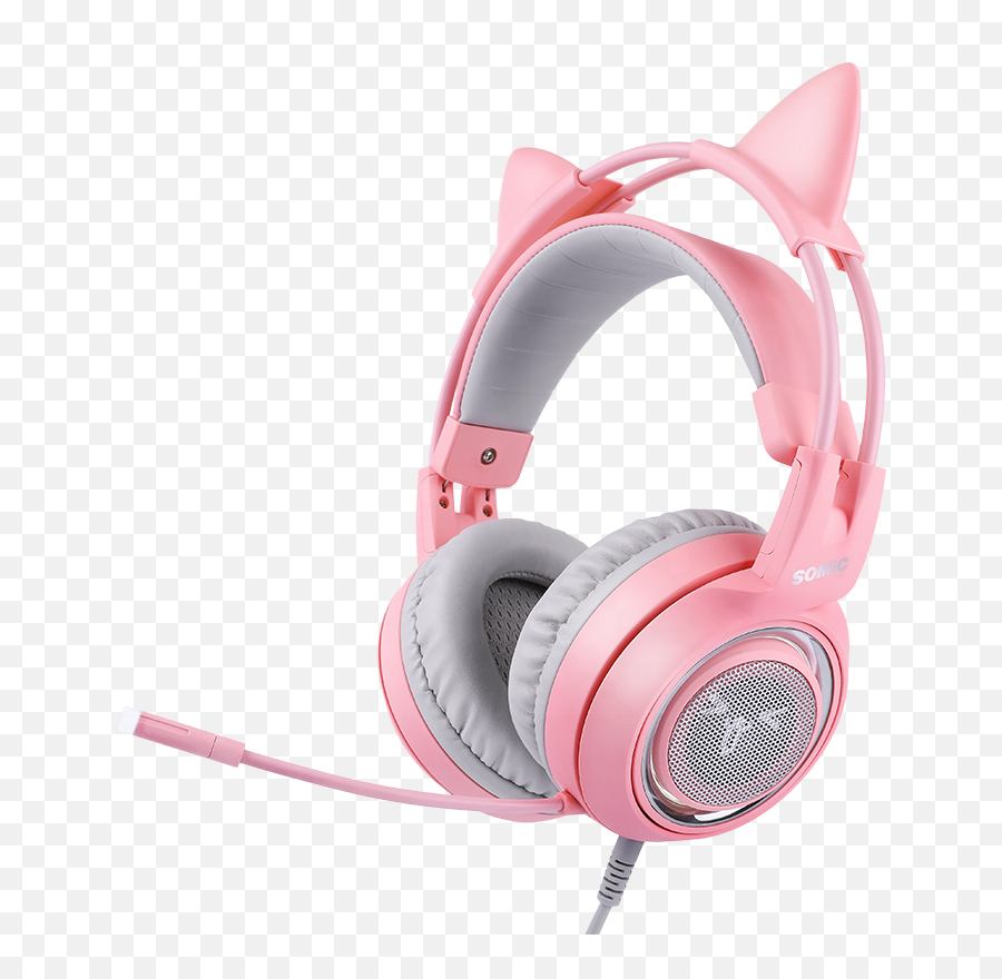 Somic G951 Pink Cat Ear Led Light Smart - Noise Cancelling Headphones Pink Emoji,Cat Ear Headband Emotion