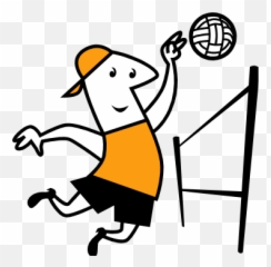 Beach Volleyball Clip Art Free Clipart - Png Clipart Volleyball Cliparts Emoji,Volleyball Pictures Emoji