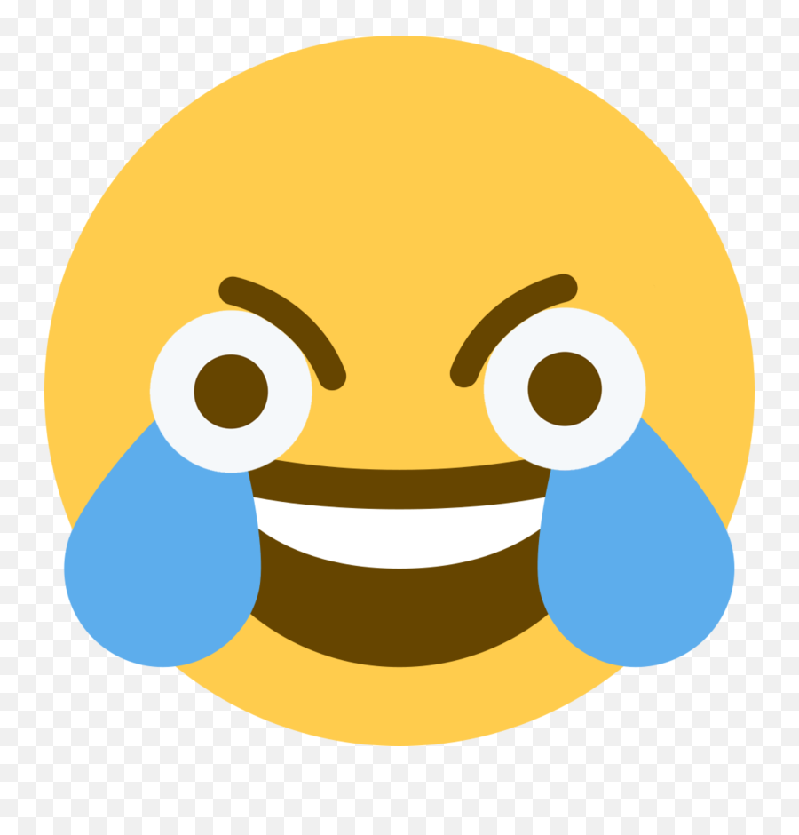 Open Eye Crying Laughing Emoji - Open Eye Crying Laughing Emoji Png,Crying Emoji
