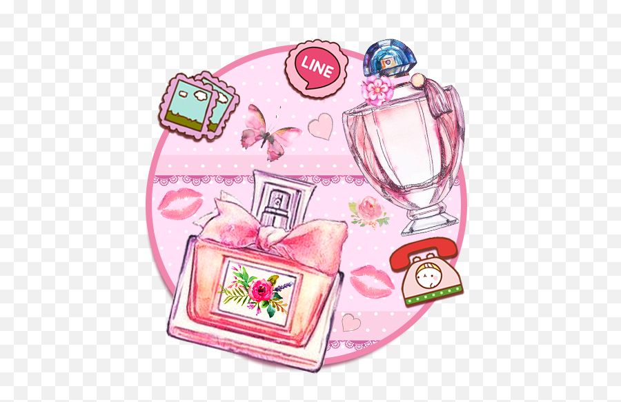 Pink Paris Perfume Themes Live Wallpapers - Google Play Girly Emoji,Perfume Emoji