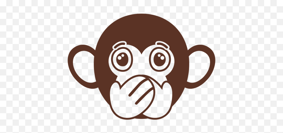 Monkey Svg Vector Illustration Vector - Cabeza De Mono Png Emoji,Grease Monkey Emoticons