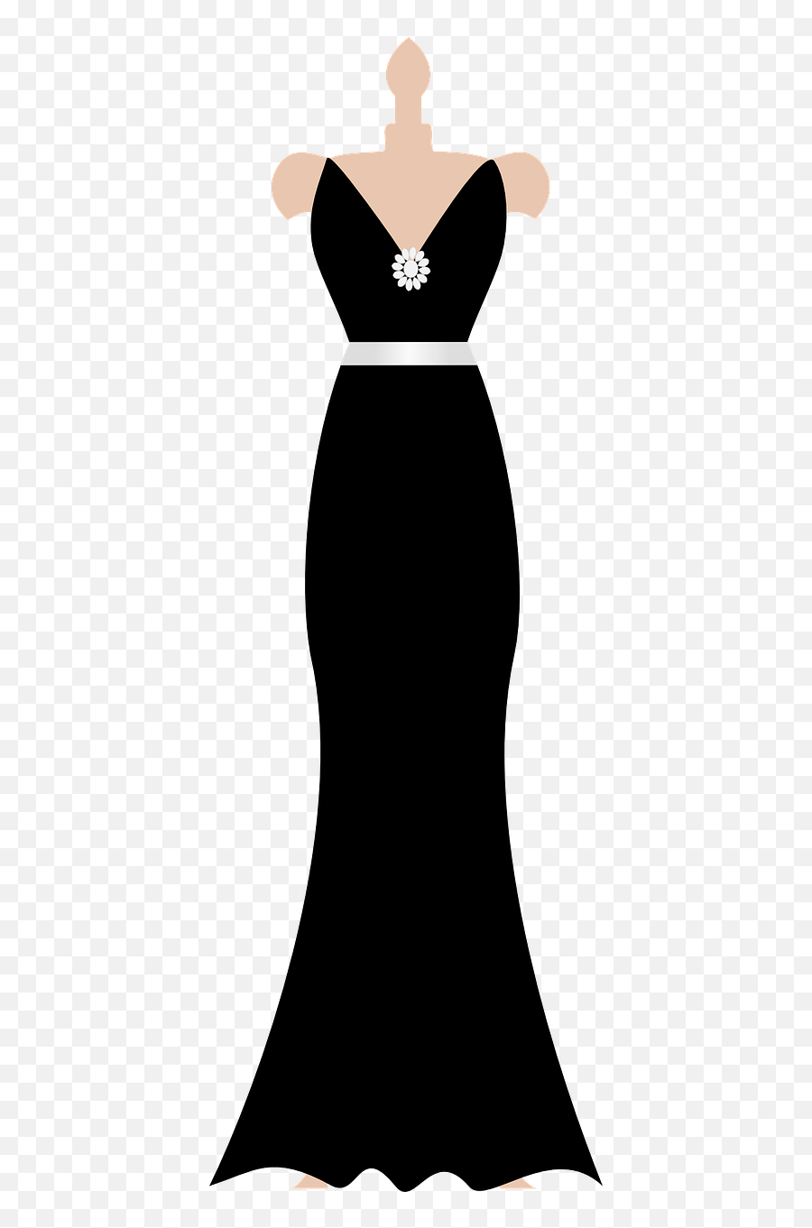 Clothes - Baamboozle Black Formal Dress Silhouettes Emoji,Emojis Brides Maid
