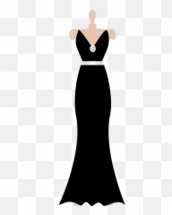 Clothes - Baamboozle Black Formal Dress Silhouettes Emoji,Emojis Brides Maid