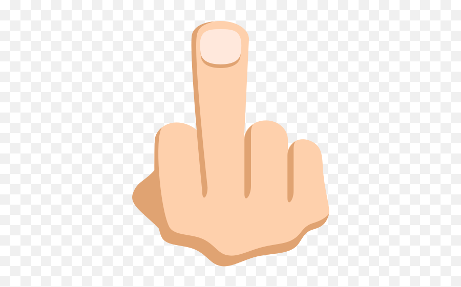 Middle Finger Medium - Light Skin Tone Emoji High Middle Finger Extended,Meaning Of Emojis Samsung