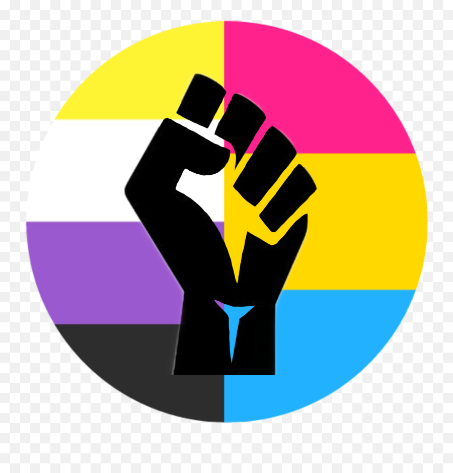 Pansexual Nonbinary Sticker By Sagewastaken - Inkbox Emoji,Black Power Fist Emojis For Facebook